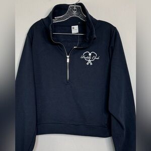 All in Motion Navy Cropped Paddle Club Sweatshirt